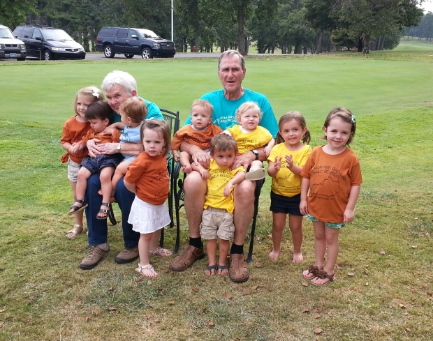 [August] Family reunion in Kentucky with Mom-mom and Dad-dad (and a rapidly multiplying herd of great-grandkids).