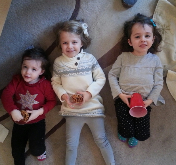 Brenna and Felicia were in cousin heaven to get to hang out with Olivia all day.