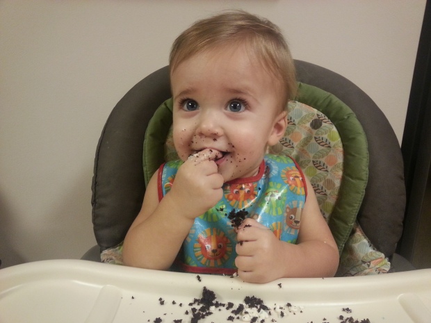 I think it's safe to say he enjoyed the cupcake.
